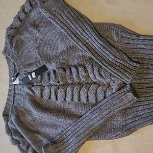 West 36 Boutique Brand NWT One Size Fits Most Gray Sweater
